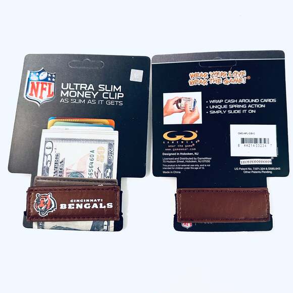 Cincinnati Bengals Utra Slim Money Clip - Picture 2 of 4